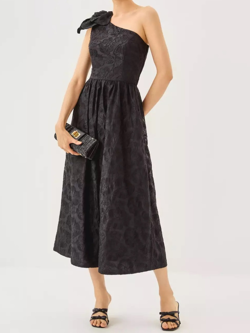 NWT Lilly Pulitzer Lynsi One-Shoulder Midi Dress